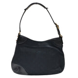グッチ GUCCI ホースビット ワンショルダーバッグ 137388 ブラック GGキャンバス レディース ショルダーバッグ