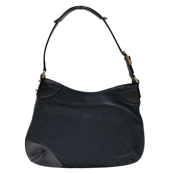グッチ GUCCI ホースビット ワンショルダーバッグ 137388 ブラック GGキャンバス レディース ショルダーバッグ