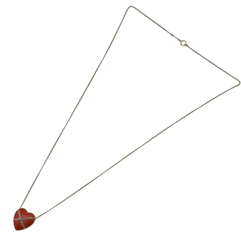 ティファニー TIFFANY＆CO チェーンクロスハートネックレス ゴールド 750 ジュエリー