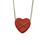 ティファニー TIFFANY＆CO チェーンクロスハートネックレス ゴールド 750 ジュエリー