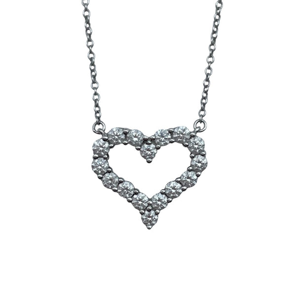 ティファニー TIFFANY＆CO センチメンタルハートネックレス プラチナ Pt950 ジュエリー