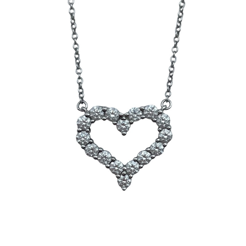 ティファニー TIFFANY＆CO センチメンタルハートネックレス プラチナ Pt950 ジュエリー
