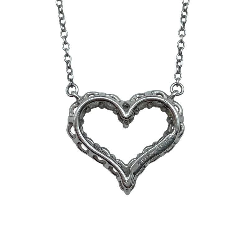 ティファニー TIFFANY＆CO センチメンタルハートネックレス プラチナ Pt950 ジュエリー