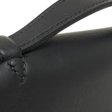 エルメス HERMES ポシェットケリー W刻 ブラック シルバー金具 スイフト レディース ハンドバッグ