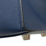 エルメス HERMES ケリー28 外縫い B刻 ブルーネイビー シルバー金具 エプソン レディース ハンドバッグ ショルダーバッグ