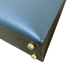 エルメス HERMES ミニケリー2 トリコロール B刻 ヴェールマングローブ×ブラック ゴールド金具 エプソン レディース ショルダーバッグ