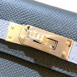 エルメス HERMES ミニケリー2 トリコロール B刻 ヴェールマングローブ×ブラック ゴールド金具 エプソン レディース ショルダーバッグ