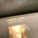 エルメス HERMES ミニケリー2 トリコロール B刻 ヴェールマングローブ×ブラック ゴールド金具 エプソン レディース ショルダーバッグ