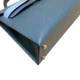 エルメス HERMES ミニケリー2 トリコロール B刻 ヴェールマングローブ×ブラック ゴールド金具 エプソン レディース ショルダーバッグ