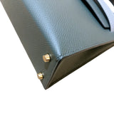 エルメス HERMES ミニケリー2 トリコロール B刻 ヴェールマングローブ×ブラック ゴールド金具 エプソン レディース ショルダーバッグ