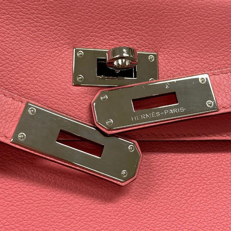 エルメス HERMES ケリー28 内縫い D刻 ローズアザレ×ヴェールボスフォール エバーカラー レディース ハンドバッグ ショルダーバッグ