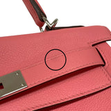 エルメス HERMES ケリー28 内縫い D刻 ローズアザレ×ヴェールボスフォール エバーカラー レディース ハンドバッグ ショルダーバッグ