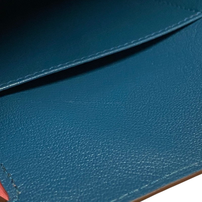 エルメス HERMES ケリー28 内縫い D刻 ローズアザレ×ヴェールボスフォール エバーカラー レディース ハンドバッグ ショルダーバッグ