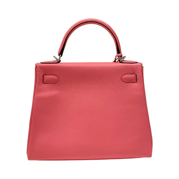 エルメス HERMES ケリー28 内縫い D刻 ローズアザレ×ヴェールボスフォール エバーカラー レディース ハンドバッグ ショルダーバッグ
