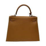 エルメス HERMES ケリー28 外縫い Z刻 ゴールド シルバー金具 エプソン レディース ハンドバッグ