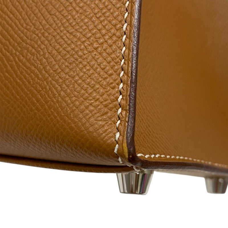 エルメス HERMES ケリー28 外縫い Z刻 ゴールド シルバー金具 エプソン レディース ハンドバッグ