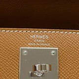 エルメス HERMES ケリー28 外縫い Z刻 ゴールド シルバー金具 エプソン レディース ハンドバッグ