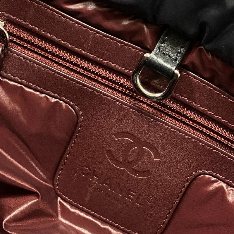 シャネル CHANEL コココクーントートPM A48610 ブラック シルバー金具 ナイロン レディース