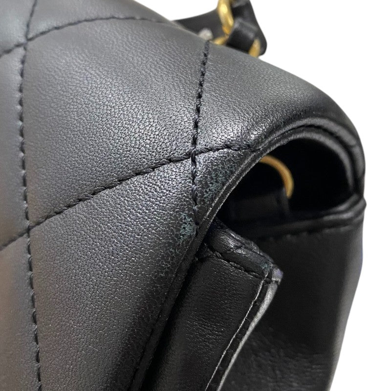 シャネル CHANEL マトラッセ スモールフラップバッグ AS1358 ブラック ゴールド金具 ラムスキン レディース ショルダーバッグ