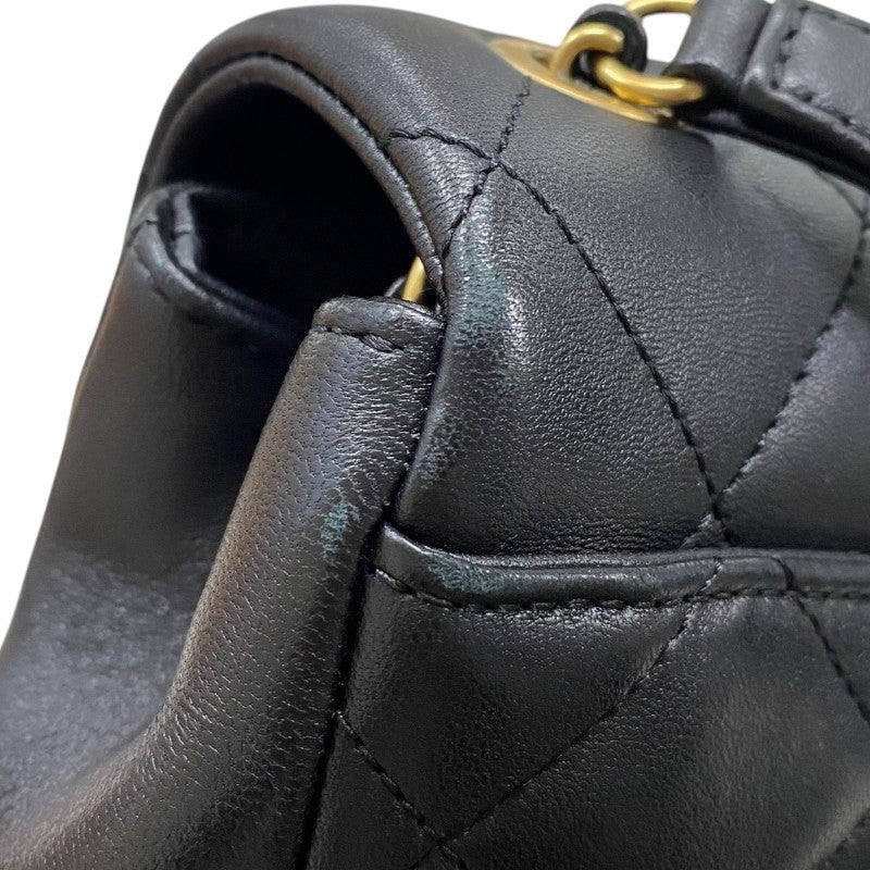 シャネル CHANEL マトラッセ スモールフラップバッグ AS1358 ブラック ゴールド金具 ラムスキン レディース ショルダーバッグ