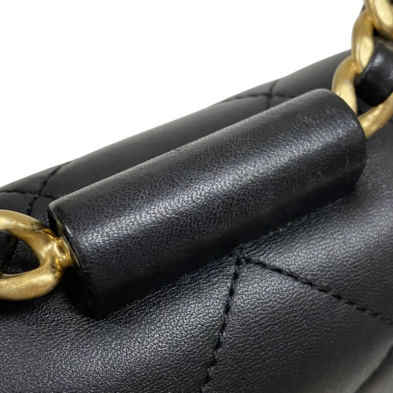 シャネル CHANEL マトラッセ スモールフラップバッグ AS1358 ブラック ゴールド金具 ラムスキン レディース ショルダーバッグ