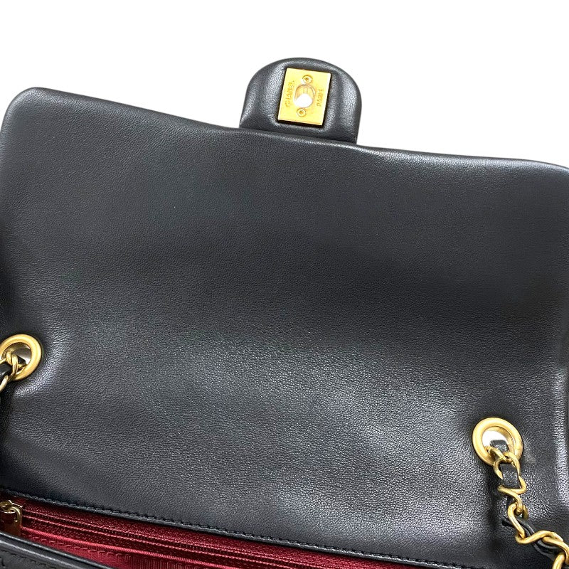 シャネル CHANEL マトラッセ スモールフラップバッグ AS1358 ブラック ゴールド金具 ラムスキン レディース ショルダーバッグ