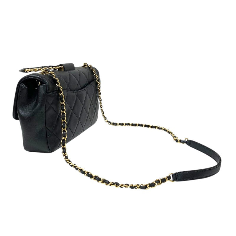 シャネル CHANEL マトラッセ スモールフラップバッグ AS1358 ブラック ゴールド金具 ラムスキン レディース ショルダーバッグ