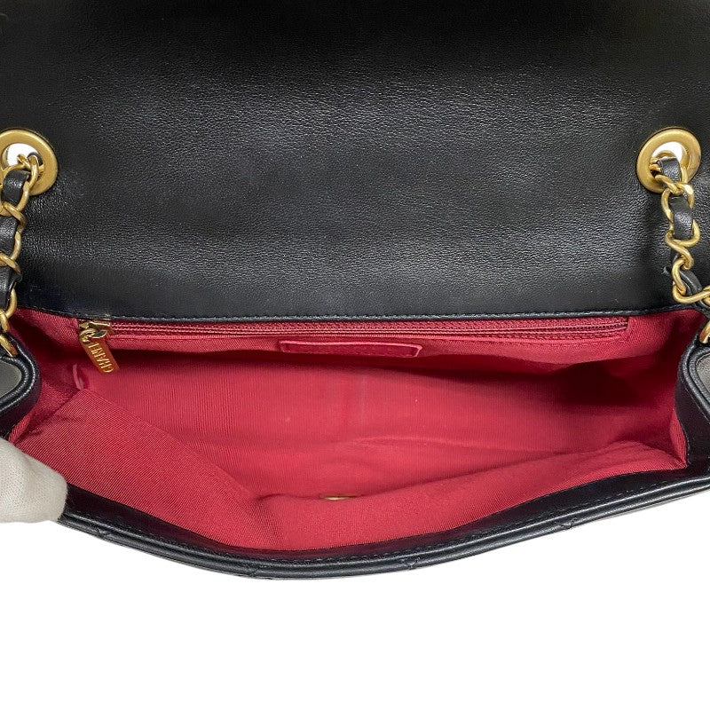 シャネル CHANEL マトラッセ スモールフラップバッグ AS1358 ブラック ゴールド金具 ラムスキン レディース ショルダーバッグ
