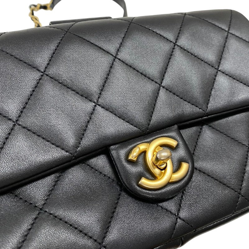 シャネル CHANEL マトラッセ スモールフラップバッグ AS1358 ブラック ゴールド金具 ラムスキン レディース ショルダーバッグ