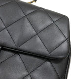 シャネル CHANEL マトラッセ スモールフラップバッグ AS1358 ブラック ゴールド金具 ラムスキン レディース ショルダーバッグ