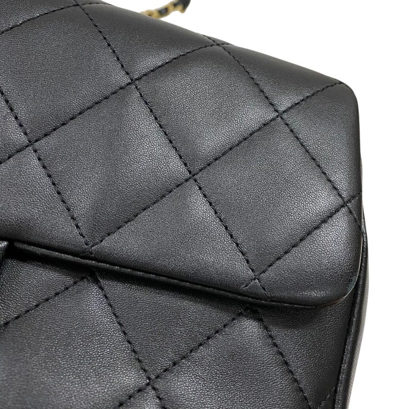 シャネル CHANEL マトラッセ スモールフラップバッグ AS1358 ブラック ゴールド金具 ラムスキン レディース ショルダーバッグ