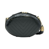 シャネル CHANEL ラパウザショルダーバッグ 27番台 ブラック/ゴールド金具 レザー レディース ショルダーバッグ