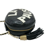 シャネル CHANEL ラパウザショルダーバッグ 27番台 ブラック/ゴールド金具 レザー レディース ショルダーバッグ