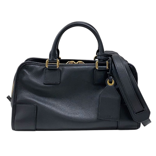 ロエベ LOEWE アマソナ28 352.30.N03 ブラック ゴールド金具 カーフ レディース ハンドバッグ ショルダーバッグ