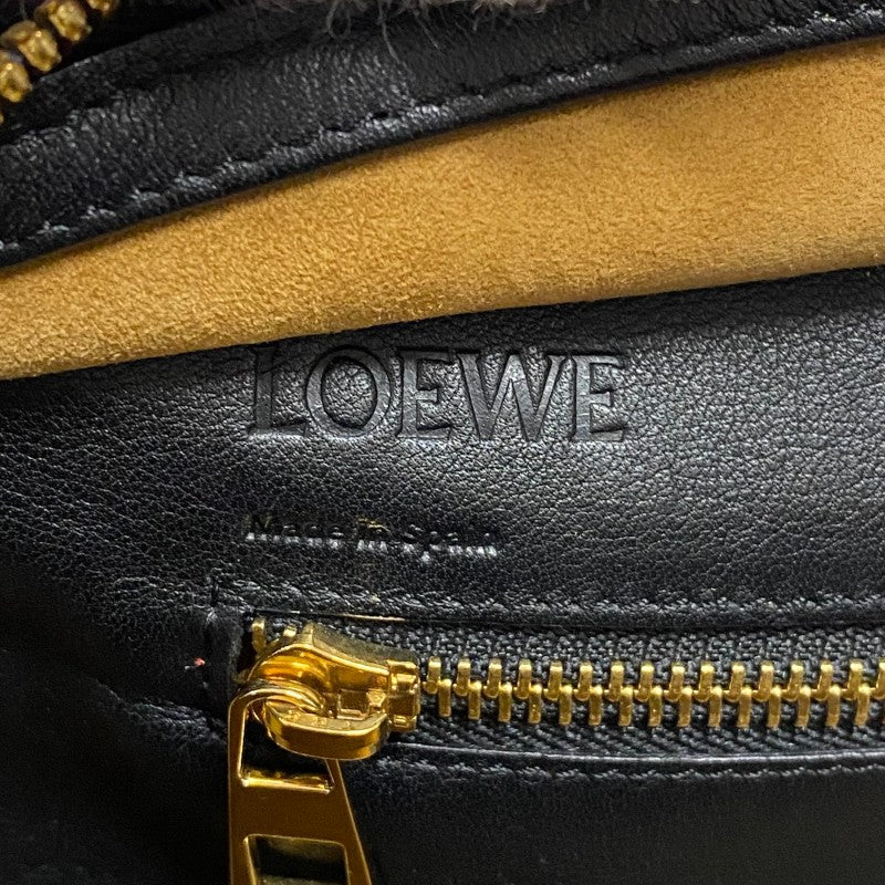 ロエベ LOEWE アマソナ28 352.30.N03 ブラック ゴールド金具 カーフ レディース ハンドバッグ ショルダーバッグ