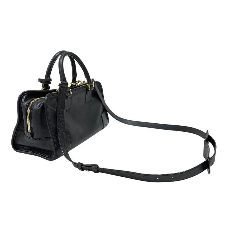 ロエベ LOEWE アマソナ28 352.30.N03 ブラック ゴールド金具 カーフ レディース ハンドバッグ ショルダーバッグ
