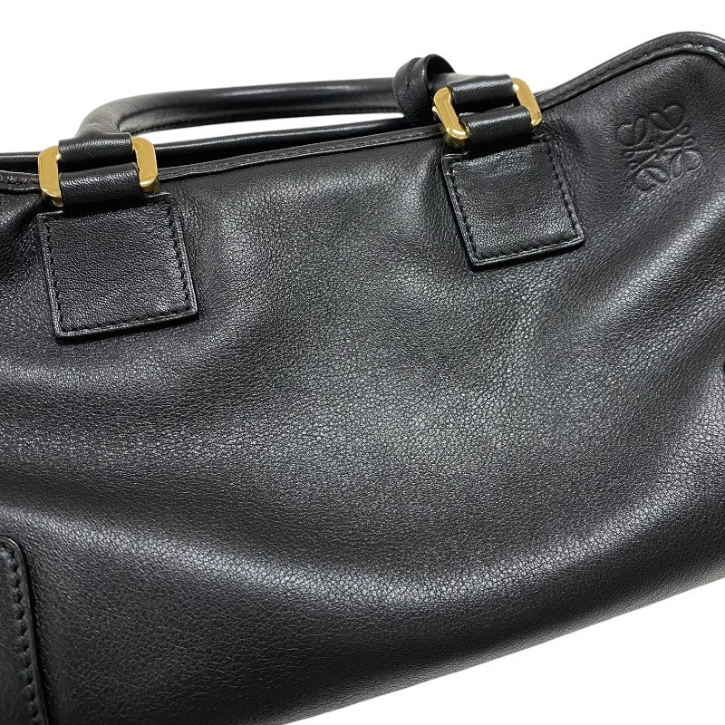 ロエベ LOEWE アマソナ28 352.30.N03 ブラック ゴールド金具 カーフ レディース ハンドバッグ ショルダーバッグ