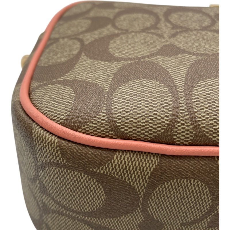コーチ COACH ジェイミーカメラバッグ CA547 ブラウン・ピンク PVC