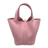エルメス HERMES ピコタンロックPM K刻印 ローズサクラ SV金具 トリヨンクレマンス ユニセックス ハンドバッグ