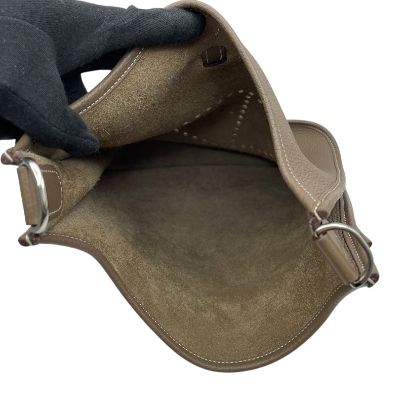 エルメス HERMES エヴリン3PM Y刻 エトゥープSV金具 トリヨン レディース ショルダーバッグ