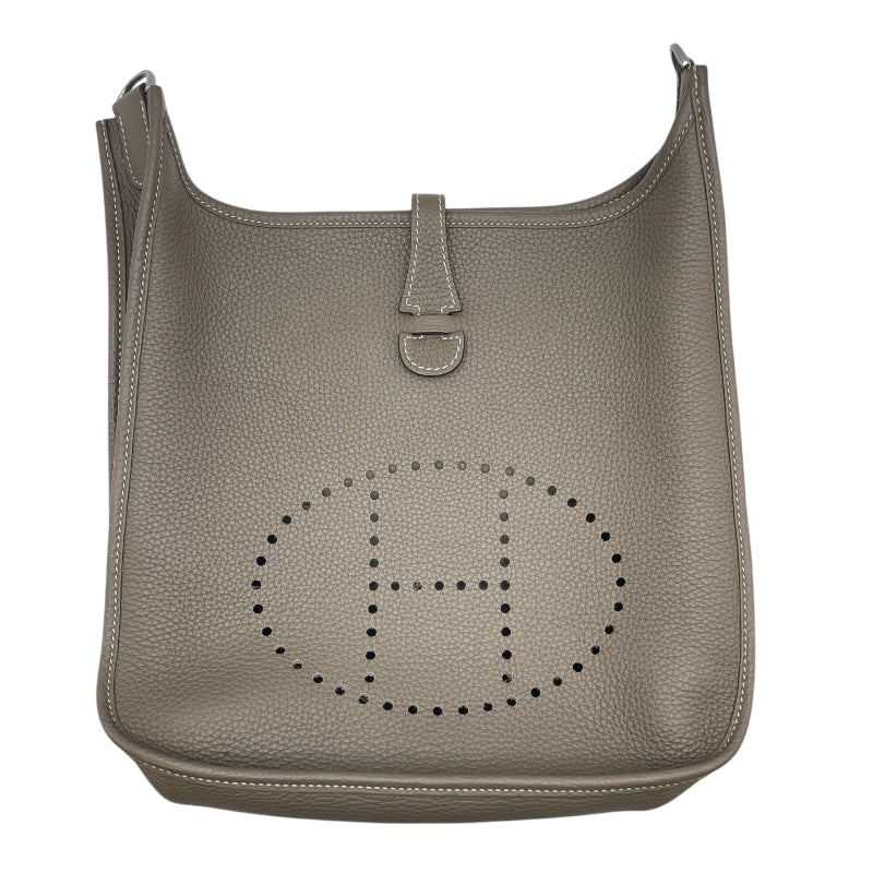 エルメス HERMES エヴリン3PM Y刻 エトゥープSV金具 トリヨン レディース ショルダーバッグ