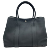 エルメス HERMES ガーデンパーティPM C刻印　(2018年製) ブラック　シルバー金具 ネゴンダ ユニセックス ハンドバッグ