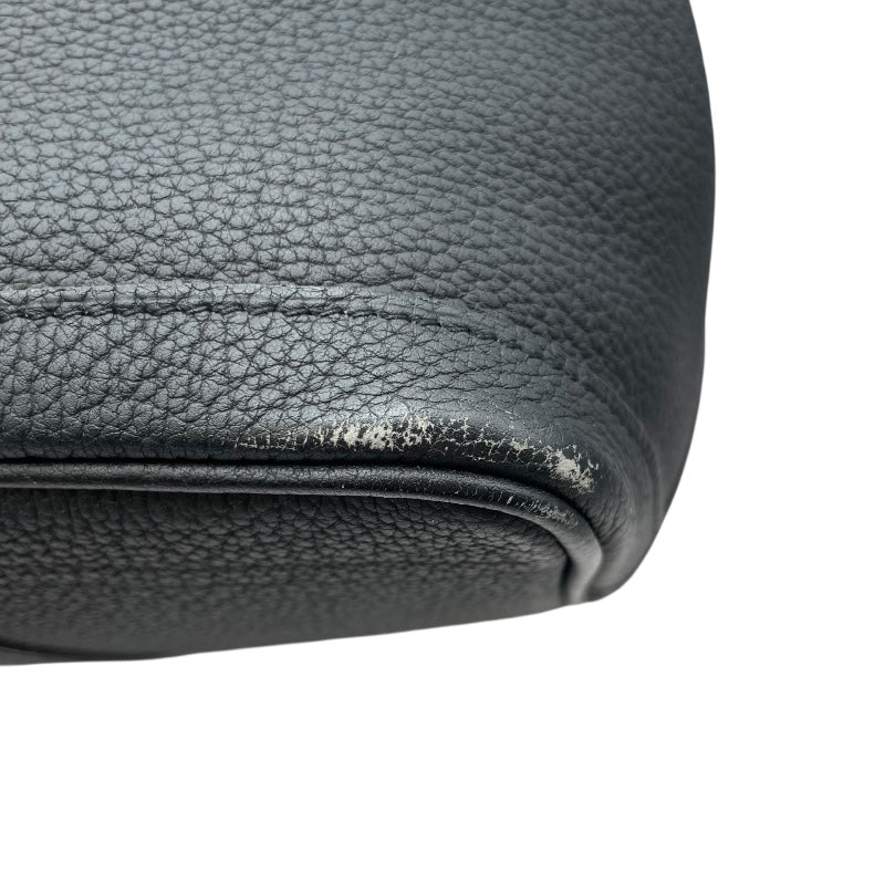 エルメス HERMES ガーデンパーティPM C刻印　(2018年製) ブラック　シルバー金具 ネゴンダ ユニセックス ハンドバッグ