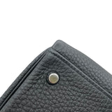 エルメス HERMES ケリー28 内縫い □R刻印　(2014年製) ブラック　シルバー金具 トゴ レディース ショルダーバッグ