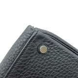 エルメス HERMES ケリー28 内縫い □R刻印　(2014年製) ブラック　シルバー金具 トゴ レディース ショルダーバッグ