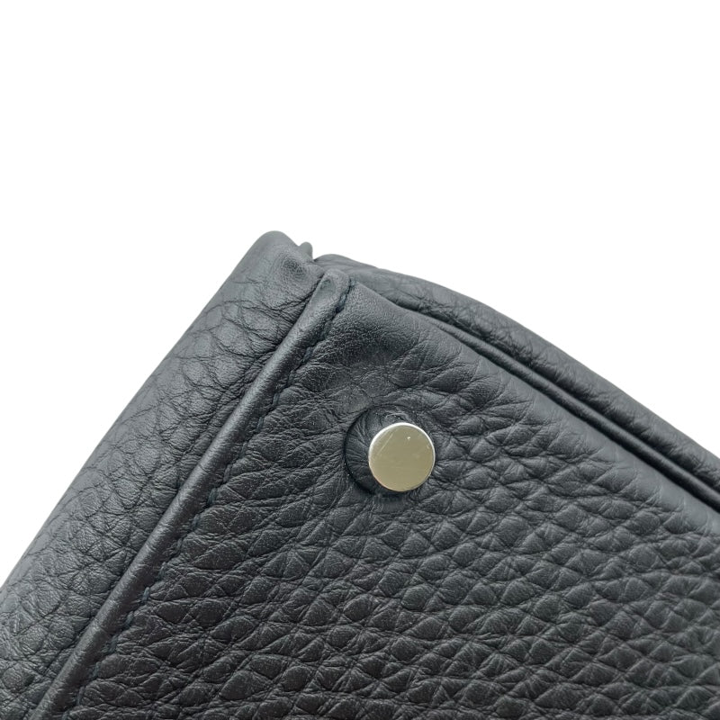 エルメス HERMES ケリー28 内縫い □R刻印　(2014年製) ブラック　シルバー金具 トゴ レディース ショルダーバッグ