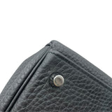 エルメス HERMES ケリー28 内縫い □R刻印　(2014年製) ブラック　シルバー金具 トゴ レディース ショルダーバッグ