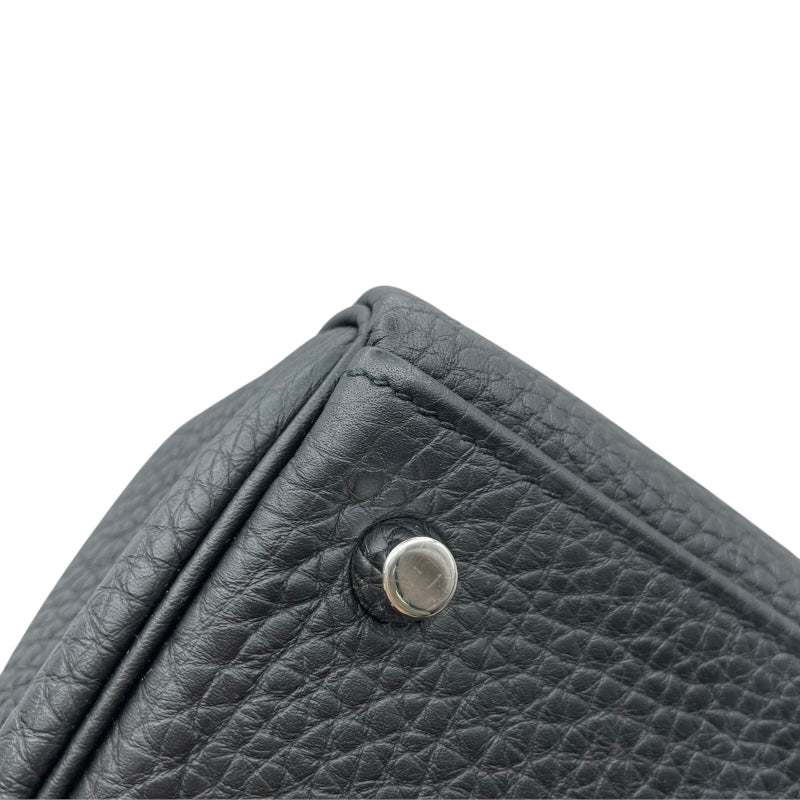 エルメス HERMES ケリー28 内縫い □R刻印　(2014年製) ブラック　シルバー金具 トゴ レディース ショルダーバッグ