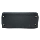 エルメス HERMES ケリー28 内縫い □R刻印　(2014年製) ブラック　シルバー金具 トゴ レディース ショルダーバッグ