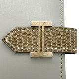 エルメス HERMES べアンクラシック X刻 グリペール・フィセル SV金具 タデラクト・リザード レディース 長財布